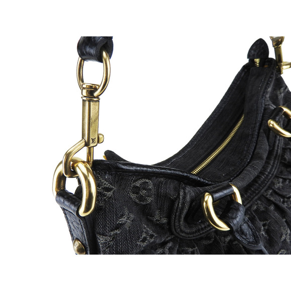 Louis Vuitton NeoCabby MM Noir Monogram Denim - Picture 12 of 12